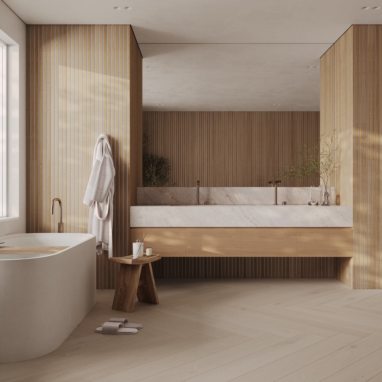 Pepper Oak / White (Sample)